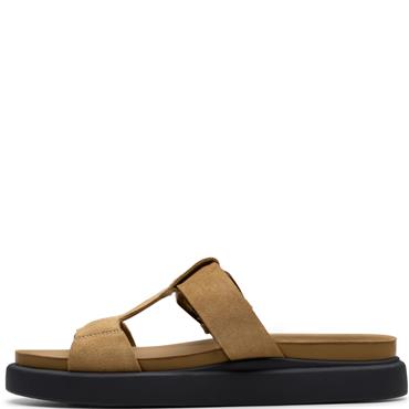 CLARKS WOMENS SANDAL - SAND SUEDE